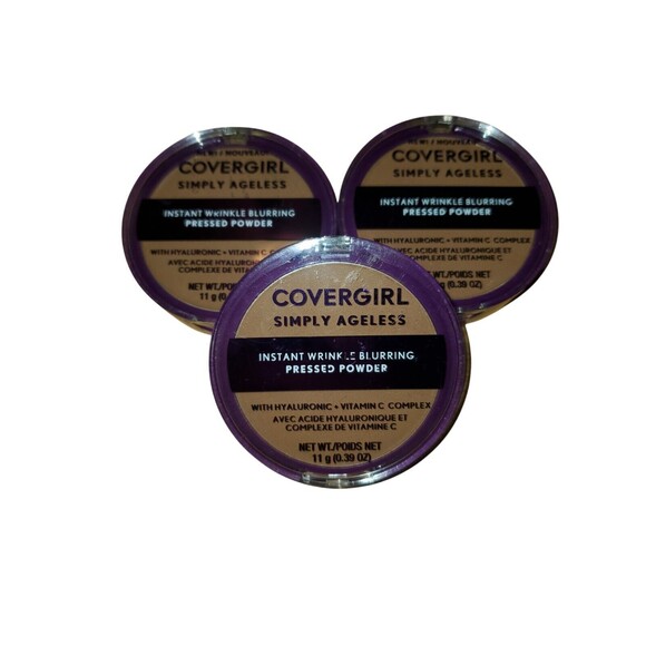 (3) Covergirl Simply Ageless Wrinkle Blurring Pressed Powder-Soft Sable #275 - Picture 1 of 2